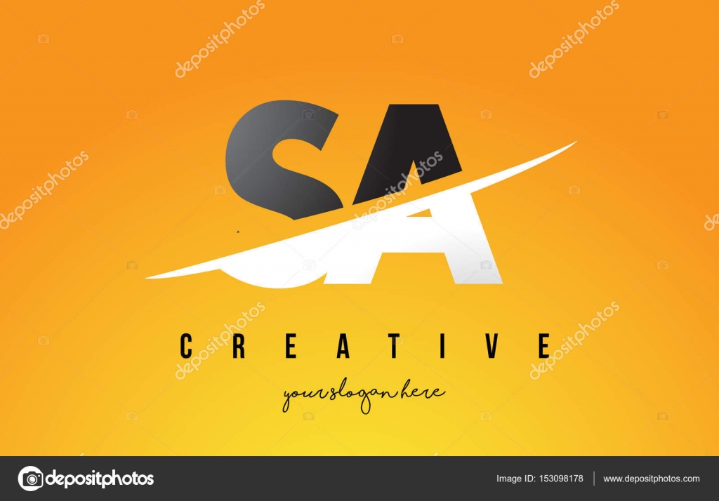Sa S A Letter Modern Logo Design With Yellow Background And Swoo Vector Image By C Twindesigner Vector Stock Sa S A Letter Modern Logo Design With Yellow Background And Swoo Vector Image By C Twindesigner Vector Stock