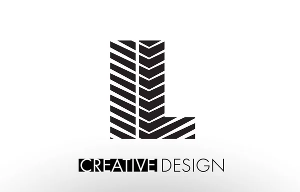 Il I L linii Design list z Creative elegancki Zebra — Wektor stockowy