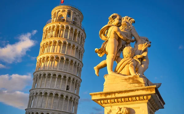 Pisa Italien, det lutande tornet i Pisa — Stockfoto