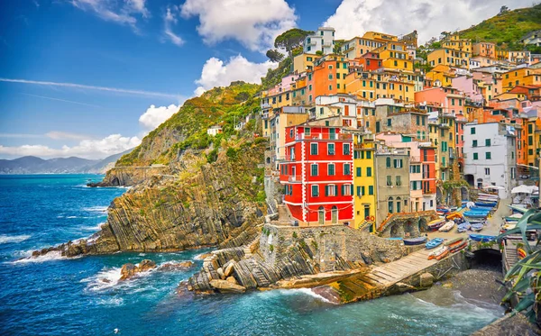 Riomaggiore Cinque Terre Italy Coast — Stock Photo, Image