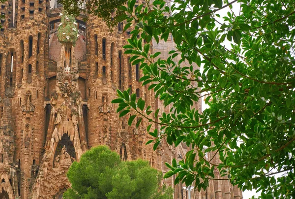 Sagrada Familia Barcelona Hiszpania Gaudi architektura szczegóły — Zdjęcie stockowe