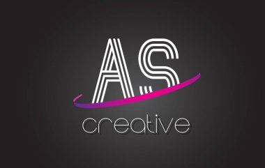 Bir S harfi Logo Tasarım hatları ve mor Swoosh gibi.