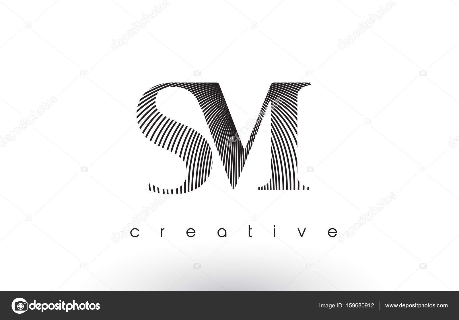 Sm Logo Design With Multiple Lines And Black And White Colors Vector Image By C Twindesigner Vector Stock Sm Logo Design With Multiple Lines And Black And White Colors Vector Image By C Twindesigner Vector Stock