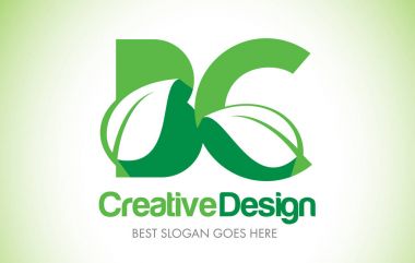 M.ö. yaprak yeşil mektup tasarım Logo. Eco Bio yaprak mektup simgesi Illus