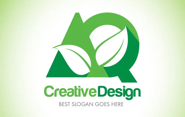 AQ зеленого листя лист дизайн логотипу. Еко біо Leaf лист значок Illus — стоковий вектор
