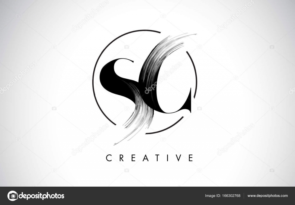 brush stroke letters