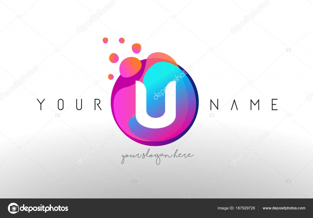 U Dots Letter Logo With Bubbles. A Letter Design Vector with Vib Stock  Vector by ©twindesigner 167929726