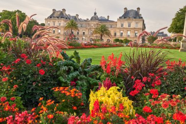 Jardin Du Luxembourg ve Sarayı Paris Fransa.
