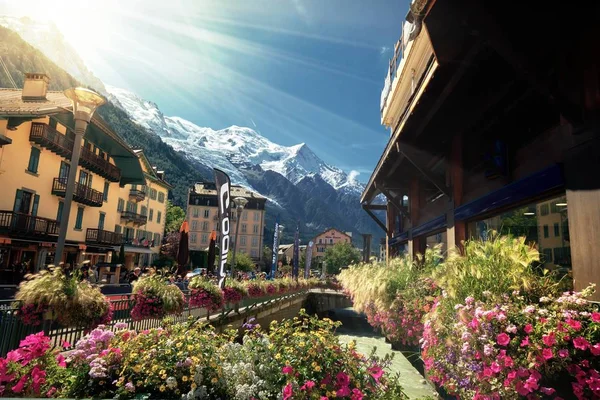 Hermoso paisaje en Chamonix Francia Alpes . — Foto de Stock