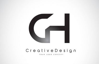 CH C H harfi Logo tasarımı. Yaratıcı simge Modern harfler vektör L