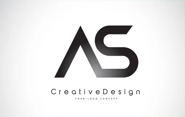 Дизайн логотипу літер AS. Креативна піктограма Сучасні літери Векторний логотип . — стоковий вектор