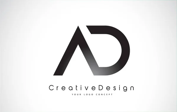 AD Lettera Logo Design. Logo vettoriale delle lettere moderne dell'icona creativa . — Vettoriale Stock
