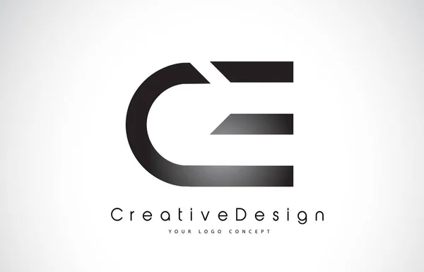 Projektowanie Logo ce C E list. Ikona kreatywnych nowoczesnych listów wektor L — Wektor stockowy