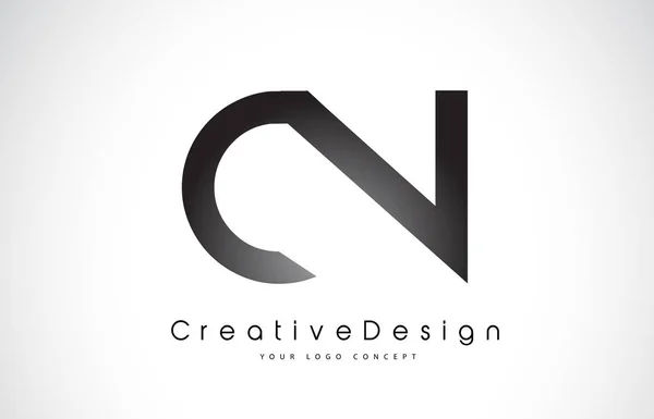 Cn C N 문자 로고 디자인입니다. 크리에이 티브 아이콘 현대 편지 벡터 L — 스톡 벡터
