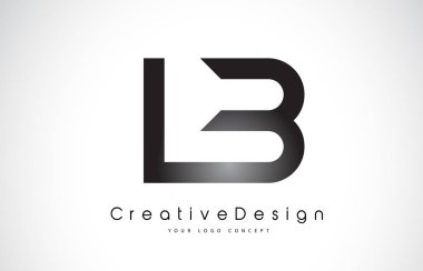 Lb L B harfi Logo tasarımı. Yaratıcı simge Modern harfler vektör L