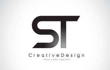 St S T harfi Logo tasarımı. Yaratıcı simge Modern harfler vektör L