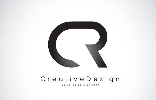 Cr c r Buchstabe Logo Design. kreative Ikone moderne Buchstaben Vektor l — Stockvektor