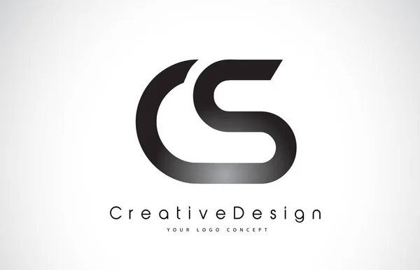 CS C S brev Logotypdesign. Kreativa ikonen modernt märker vektor L — Stock vektor