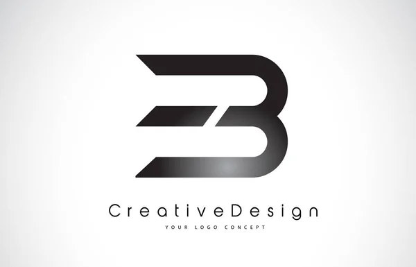 EB E B Lettera Logo Design. Icona creativa Lettere moderne Vettore L — Vettoriale Stock