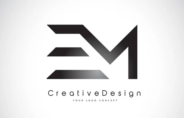 M em E levél Logo Design. Kreatív ikon Modern levelek Vector L — Stock Vector