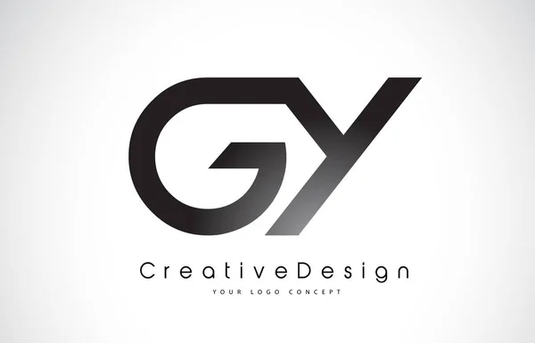 GY G Y Carta Logo Design. Ícone criativo Letras modernas Vetor L — Vetor de Stock