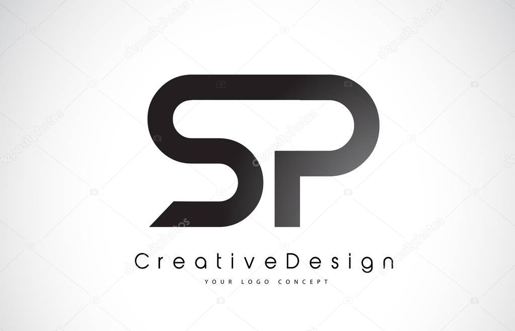 SP S P Letter Logo Design. Creative Icon Modern Letters Vector L