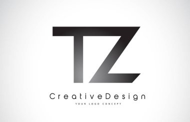 TZ T Z harfi Logo tasarımı. Yaratıcı simge Modern harfler vektör L