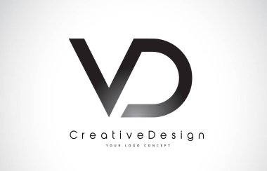 Vd V D harfi Logo tasarımı. Yaratıcı simge Modern harfler vektör L