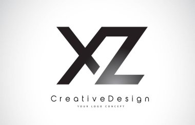XZ X Z harfi Logo tasarımı. Yaratıcı simge Modern harfler vektör L