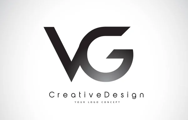 VG V G Lettre Logo Design. Icône créative Lettres modernes vecteur L — Image vectorielle