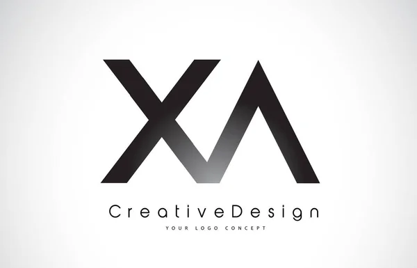 XA X A Letter and Design. Творческая икона "Современные буквы" — стоковый вектор