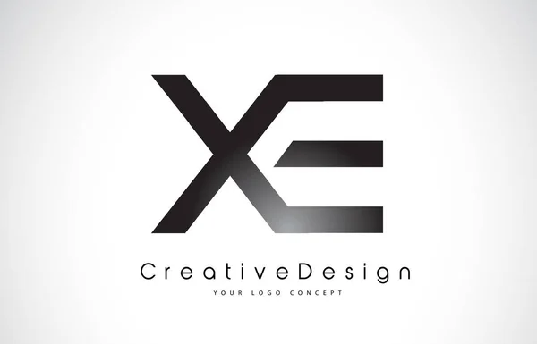 XE X E brief Logo ontwerp. Creatieve pictogram moderne Letters Vector L — Stockvector