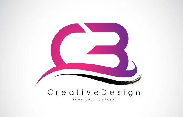 CB C B Літера Дизайн логотипу. Творча ікона Сучасні букви Вектор Л — стоковий вектор