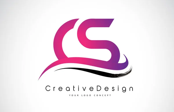 CS C S Letter Дизайн логотипу. Творча ікона Сучасні букви Вектор Л — стоковий вектор