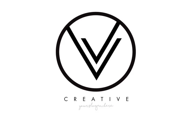 Carta Icono Logo Diseño Con Monograma Aspecto Creativo Letra Círculo — Archivo Imágenes Vectoriales