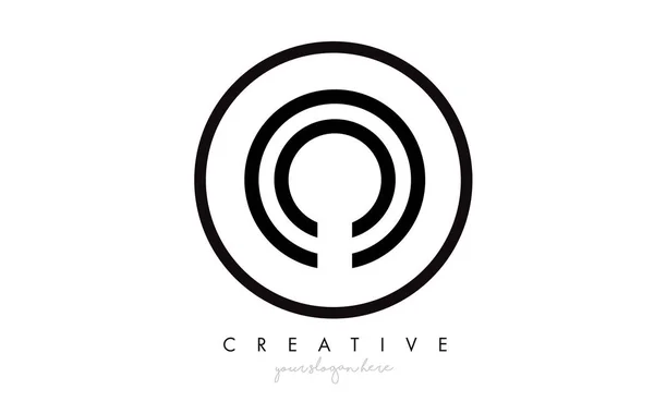 Carta Icono Diseño Logotipo Con Monograma Aspecto Creativo Letra Círculo — Archivo Imágenes Vectoriales