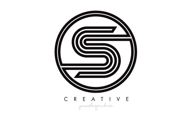 Carta Ícone Logo Design Com Monograma Olhar Criativo Carta Círculo —  Vetores de Stock