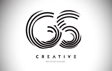 Gs Lines Warp Logosu Tasarımı. Dairesel Satırlarla Harf Simgesi.