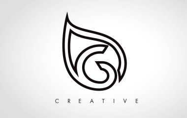 Yaprak Tasarımlı G Yaprak Logosu Harfi Tasarımı