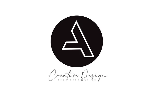 Minimaliste Une lettre Design avec coupe créative et simple Clean De — Image vectorielle