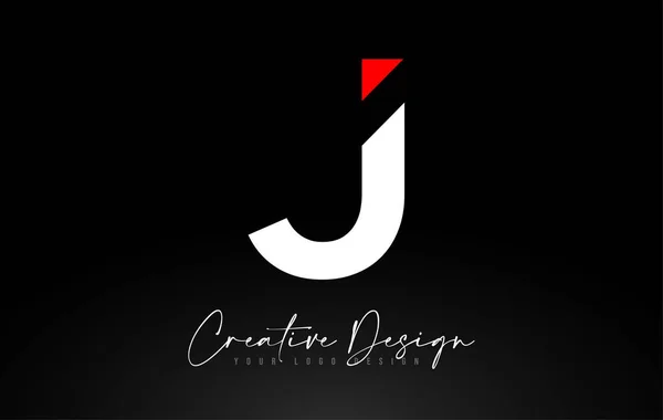 J Brief pictogram ontwerp met creatieve moderne look en Teal Backgrou — Stockvector