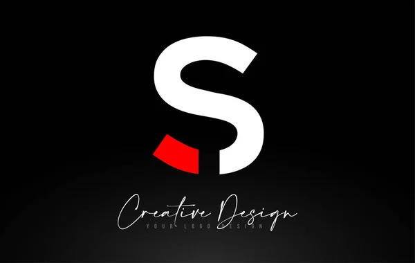 S Letter Icon ontwerp met creatieve moderne look en Teal Backgrou — Stockvector