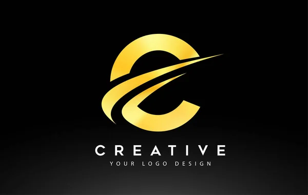 Creative List Logo Design Swoosh Ikona Wektor Ilustracja — Wektor stockowy