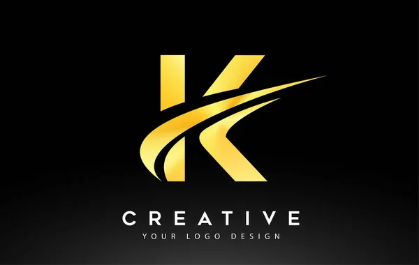 Kreatywny Projekt Logo Litera Swoosh Ikona Wektor Ilustracji — Wektor stockowy