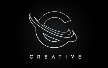 C harfi logosu. C Harfi Tasarım Vektörü Monogram Çizgileri Eksik Vektör ResmiComment.