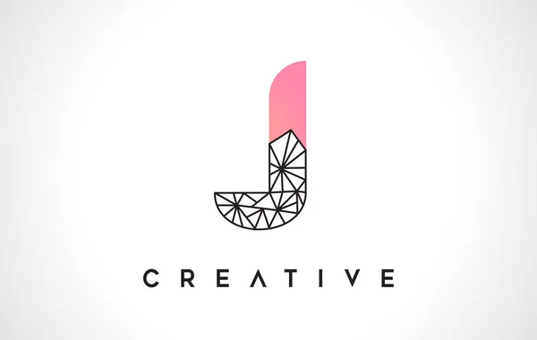 Buchstabe Beauty Logo Letter Design Vector Mit Origami Look Vector — Stockvektor