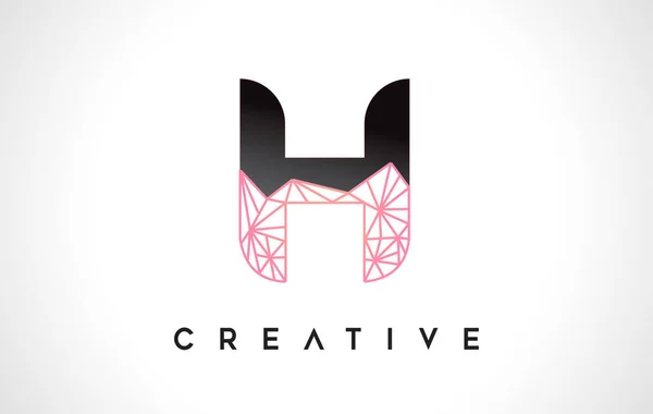 Beauty Logo Letter Design Vector Origami Look Vector Illustration — 스톡 벡터