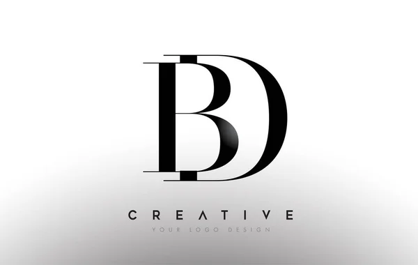 Lettre Design Logo Logotype Icône Concept Avec Police Serif Classique — Image vectorielle