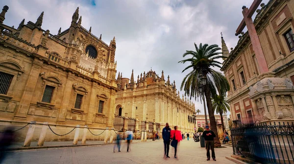 Sevilla Španělsko Února 2020 Sevilla Katedrála Největší Gotická Katedrála Krásném — Stock fotografie