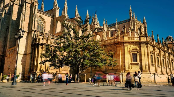 Sevilla Spanien Februar 2020 Kathedrale Von Sevilla Die Größte Gespenstische — Stockfoto